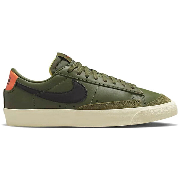 Nike ナイキ レディース スニーカー  【Nike Blazer Low 77 Medium Olive Orange Trans (Women)】  サイズ US_W_10.5 Medium Olive/Orange Trans/Coconut Milk/Velvet Brown