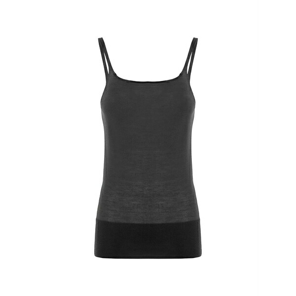マロ レディース カットソー トップス Ribbed-trim cashmere tank top Brown｜asty