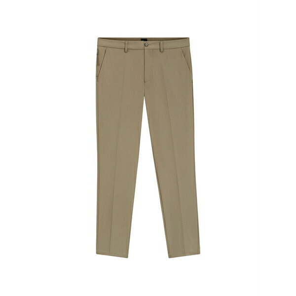 ボス メンズ カジュアルパンツ ボトムス Button-fastening trousers Brown|asty