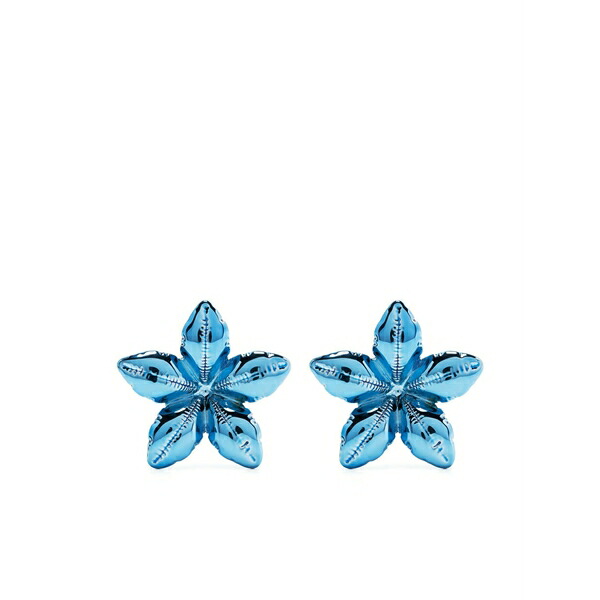 マルニ レディース ピアス＆イヤリング アクセサリー Floral-motif earrings Blue｜asty