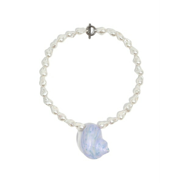 ビンバ イ ローラ レディース ネックレス・チョーカー・ペンダントトップ アクセサリー Shell-pendant faux-pearl necklace White｜asty