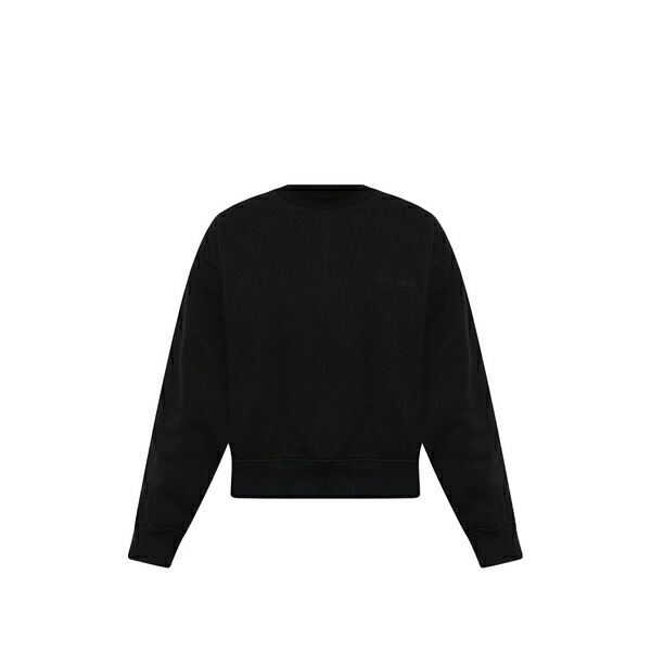 エフオージーエッセンシャルズ レディース ニット&セーター アウター Essentials logo-print sweatshirt Black|asty