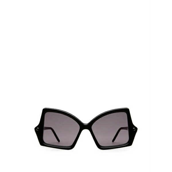 クボラウム メンズ サングラス・アイウェア アクセサリー Geometric-frame sunglasses Black|asty