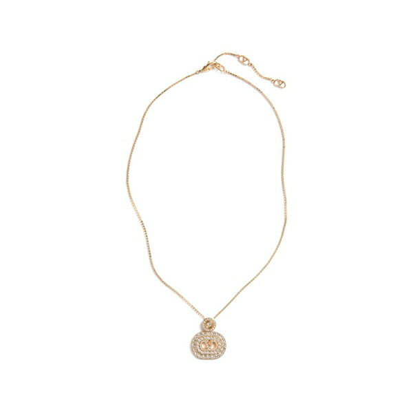 ヴァレンティノ ガラヴァーニ レディース ネックレス・チョーカー・ペンダントトップ アクセサリー Vlogo signature metal and swarovski&cent; crystal necklace Gold｜asty