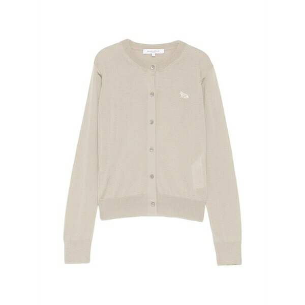 メゾン キツネ レディース カーディガン アウター Baby fox cardigan Neutrals｜asty