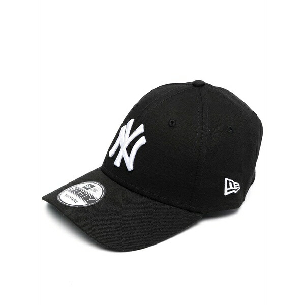 ニューエラ メンズ 帽子 アクセサリー Embroidered-logo cap Black|asty