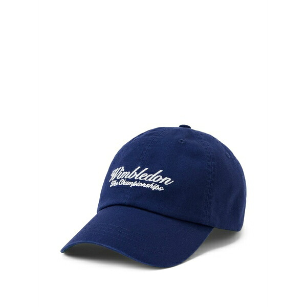 ラルフローレン メンズ 帽子 アクセサリー Embroidered twill cap Blue|asty