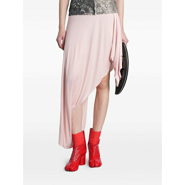 マルタンマルジェラ レディース スコート ボトムス Draped asymmetric skirt Red