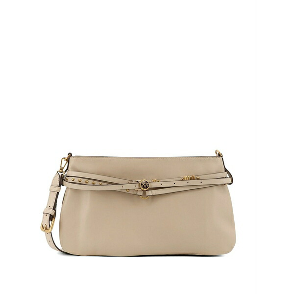 ピンコ レディース ショルダーバッグ 御徒面子 Belt classic shoulder bag Neutrals