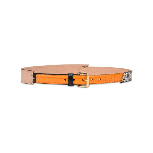 モスキーノ レディース 三尺帯 付属物 Patchwork belt Orange