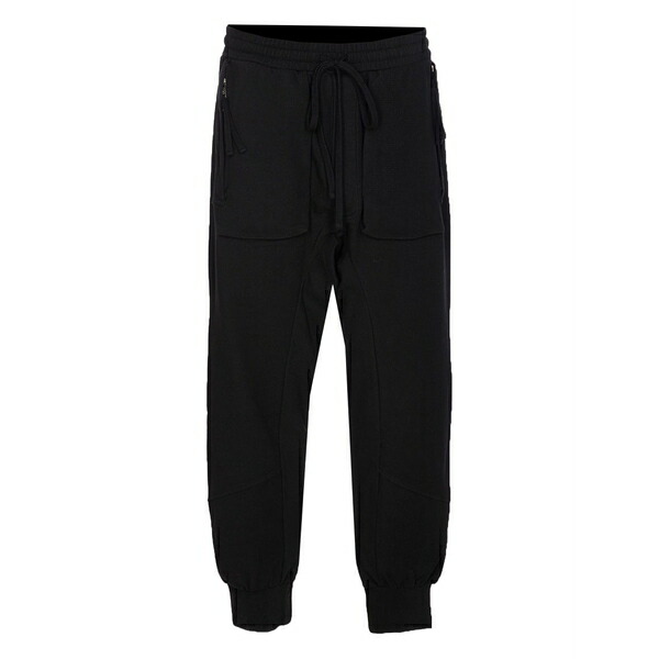 トム・クロム メンズ カジュアルパンツ ボトムス Elasticated-waist pocket trousers Black｜asty
