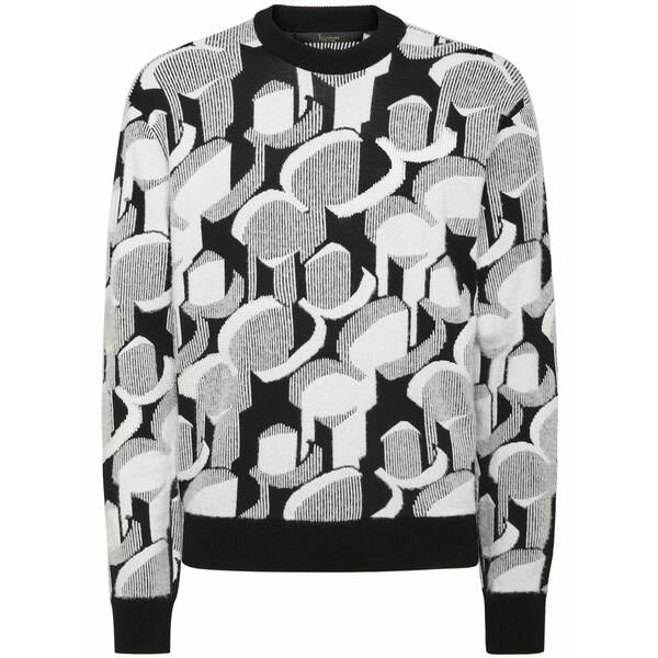 ビリオネア メンズ 編み物\u0026プルオーバー アウター Crew-neck jacquard jumper White