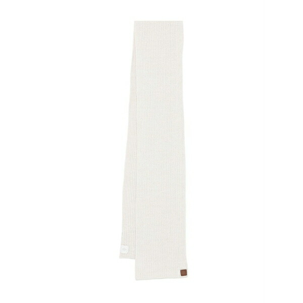 イレブンティ メンズ えり巻き・袈裟・えり巻き 付属物 Ribbed cashmere scarf White