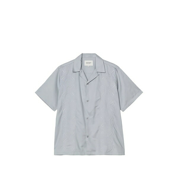 カーハート メンズ シャツ トップス Signet short-sleeve shirt Blue｜asty