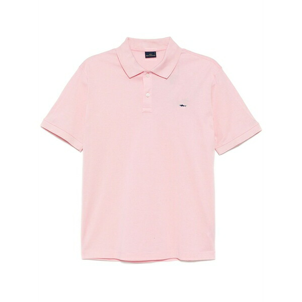 ポールアンドシャーク メンズ スポーツシャツ トップス Logo-patch polo shirt Pink