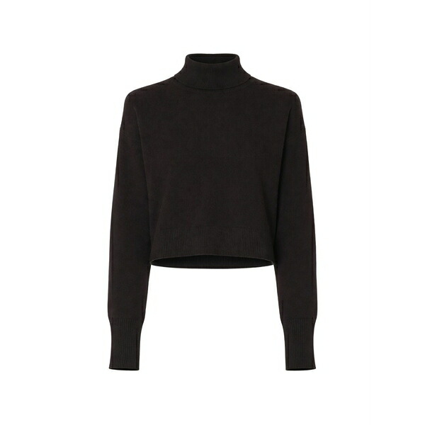 補欠選手リン レディース 編み物\u0026スウェーター アウター Turtleneck cropped sweater Brown