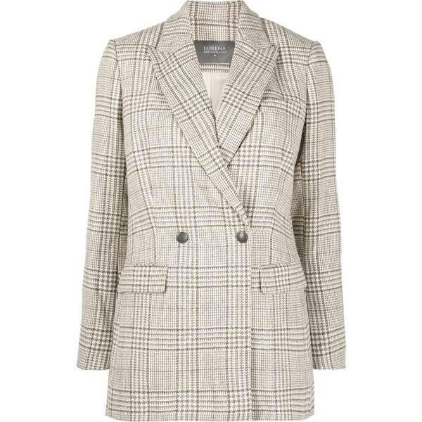 ロレーナアントニアッツィ レディース 上衣＆上衣 アウター Check-pattern patch blazer Neutrals
