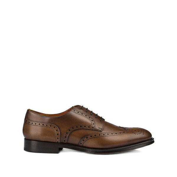 ドンカルズ メンズ お召しものシューズ シューズ Leather lace-up brogues Brown
