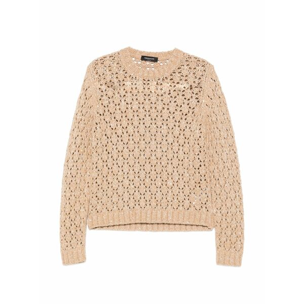 ファビアナ フィリッピ レディース 編み物\u0026プルオーバー アウター Openwork sweater Neutrals