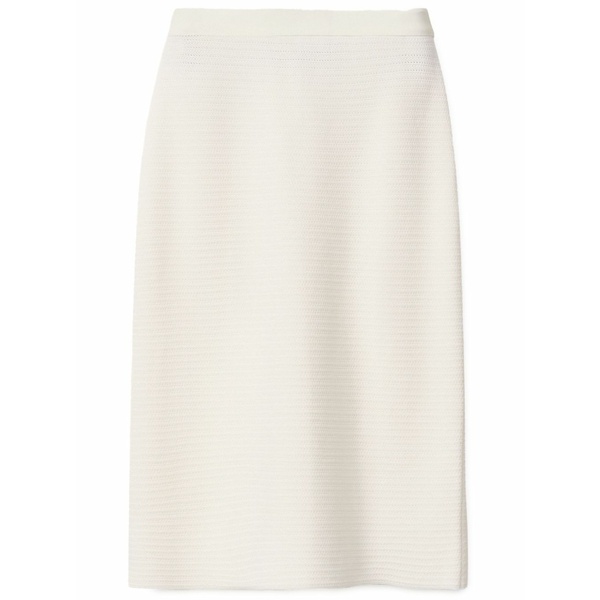 ファビアナ フィリッピ レディース スコート ボトムス Hopsack knitted MIDI skirt White