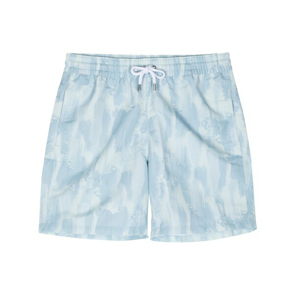 フレスコボールカリオカ メンズ 心地好いズボン下 ボトムス Seascape abstract-print swim shorts Blue