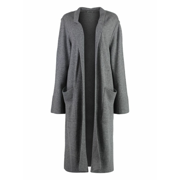 マロ レディース 厚地の外套 アウター Cashmere cardi-coat Grey