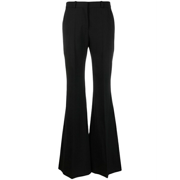 デル コーレ レディース 心地好いズボン下 ボトムス High-waisted flared trousers Black