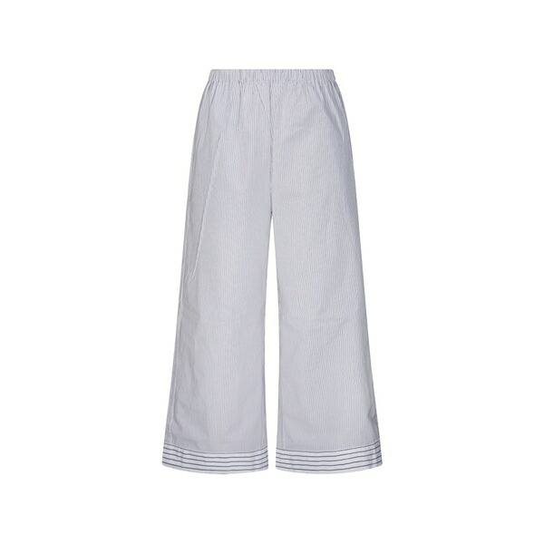バイマレンバーガー レディース 心地好いズボン下 ボトムス Mirabello striped trousers White