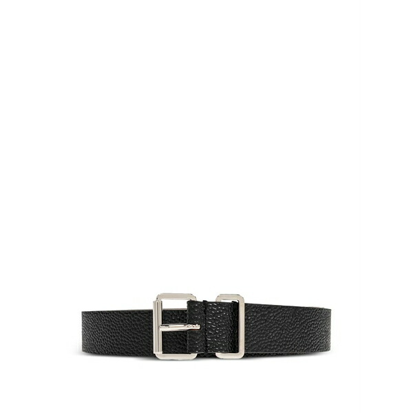 ディースクエアード メンズ 胴締め 佩び物 Textured buckle belt Black
