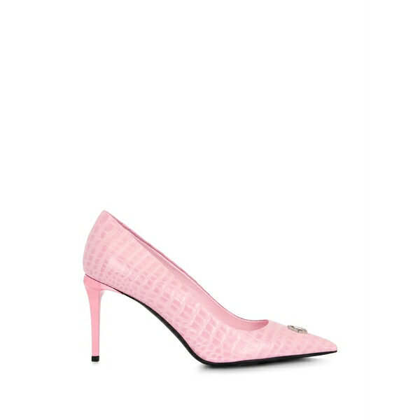 フィリップ飾り気の無い レディース パンプス シューズ Pointed-toe heeled pumps Pink