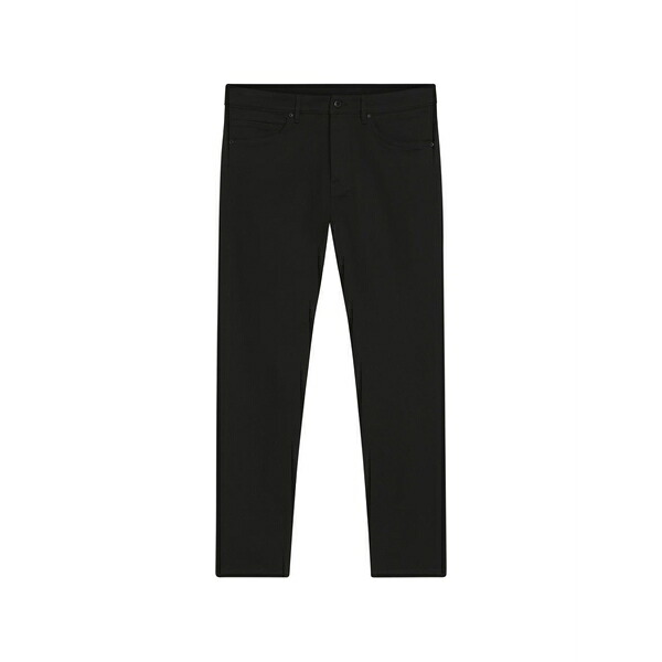 ボス メンズ カジュアルパンツ ボトムス Logo-patch trousers Black|asty
