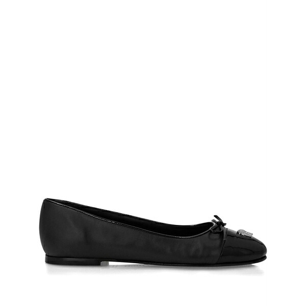 フィリップ飾り気の無い レディース サンダル シューズ Skull ballet flats  Black