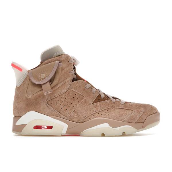 Jordan ジョーダン メンズ スニーカー  【Jordan 6 Retro Travis Scott British Khaki】  大きさ US_10.5(28.5糎) British Khaki/Sail-Bright Crimson