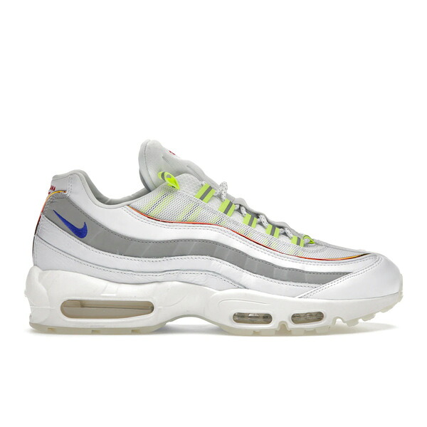 Nike ナイキ メンズ スニーカー  【Nike Air Max 95 De Lo Mio】  大いさ US_7.5(25.5糎) White/Neutral Grey-Red-Blue 靴-スニーカー