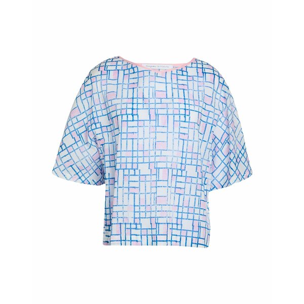 【送料無料】 メゾン ラヴィニアツーラ レディース Tシャツ トップス Tops Blue