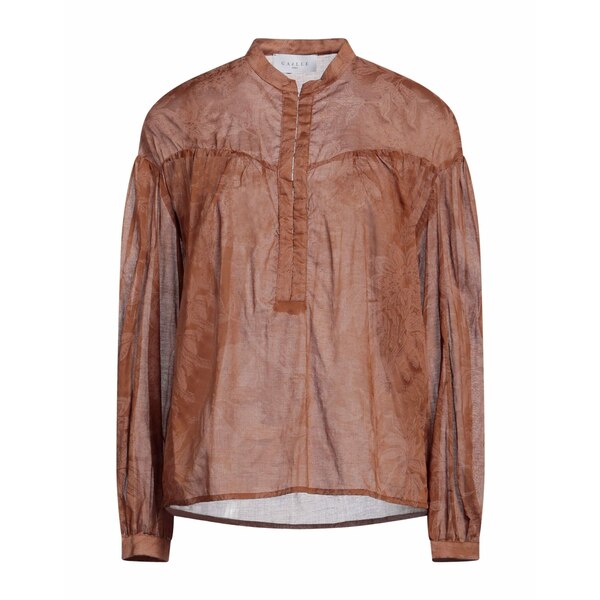 【送料無料】 ガレパリ レディース Tシャツ トップス Tops Brown｜asty