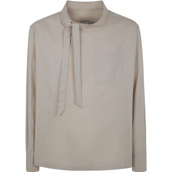 ランバン メンズ シャツ トップス Long-sleeved shirt Neutrals|asty