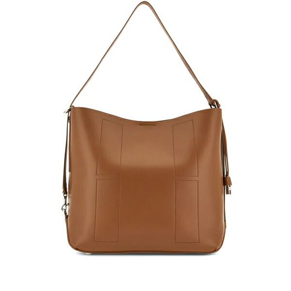 ホー火器 レディース ショルダーバッグ 御徒面子 Medium hocket shoulder bag Brown