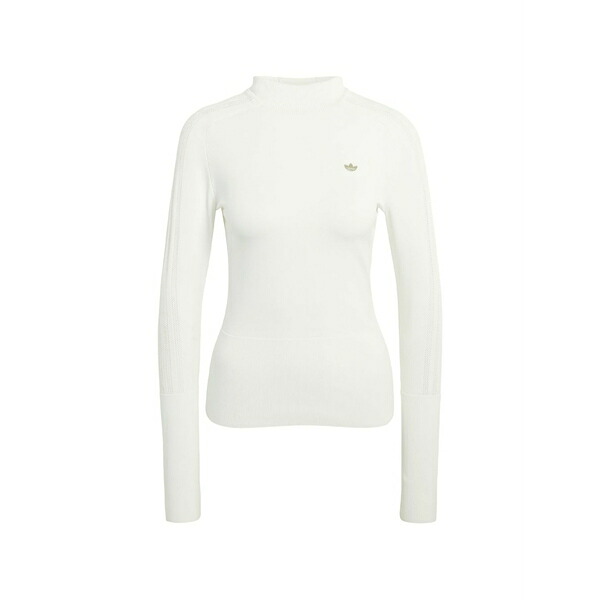 アディダス レディース パーカー・スウェットシャツ アウター Originals tonal logo hoodie White