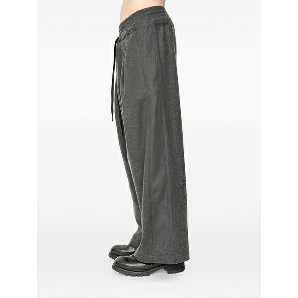 アンドレア ヤコブ メンズ カジュアルパンツ ボトムス Drawstring-waist trousers Grey｜asty
