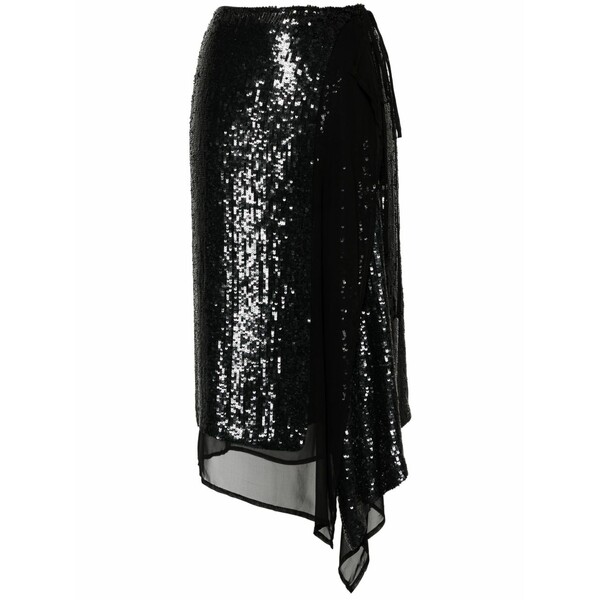 パロッシュ レディース スカート ボトムス Glare sequinned skirt Black|asty