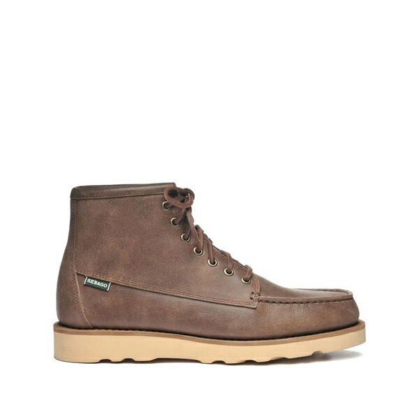 セバゴ メンズ ブーツ シューズ Lace-up leather boots Brown