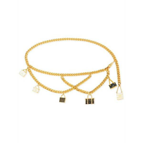 エリザベスフランキ レディース 三尺帯 付属物 Bag-charm chain belt Gold