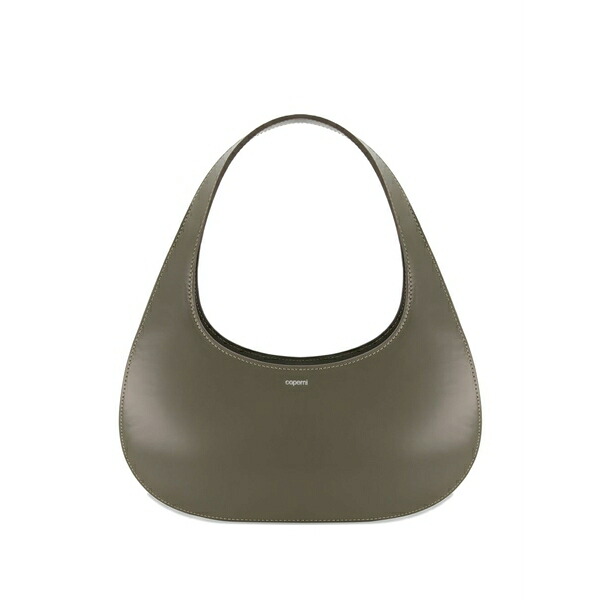 コペルニ レディース ショルダーバッグ 御徒面子 Slim swipe leather shoulder bag Grey