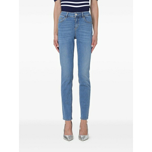 リュージョー レディース ジーンズズボン下 ボトムス Cotton jeans Blue