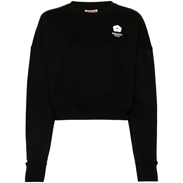 ケンゾー レディース 編み物\u0026スウェーター アウター Boke flower-patch sweatshirt Black