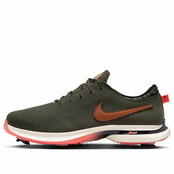 Nike ナイキ メンズ スニーカー 【Nike Victory Tour 3 Golf Extra Wide \u0027Cargo Khaki Hot Punch\u0027 FQ8307-300】  大きさ US_12.5(30.5糎)