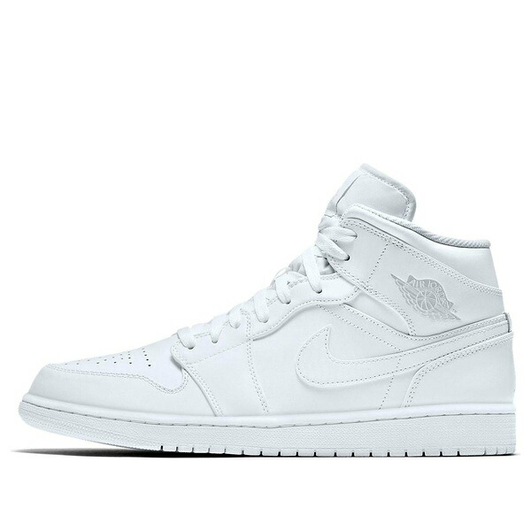 Jordan ジョーダン メンズ スニーカー 【Air Jordan 1 Retro Mid 'White Pure Platinum' 554724-104】 サイズ US_7(25.0cm)|asty