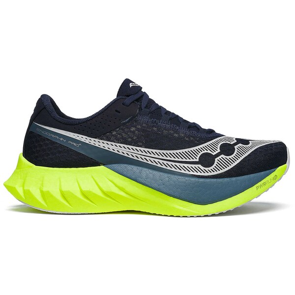 Saucony サッカニー メンズ スニーカー  【Saucony Endorphin Pro 4 Navy Citron】  大きさ US_9.5(27.5糎) Navy/Citron