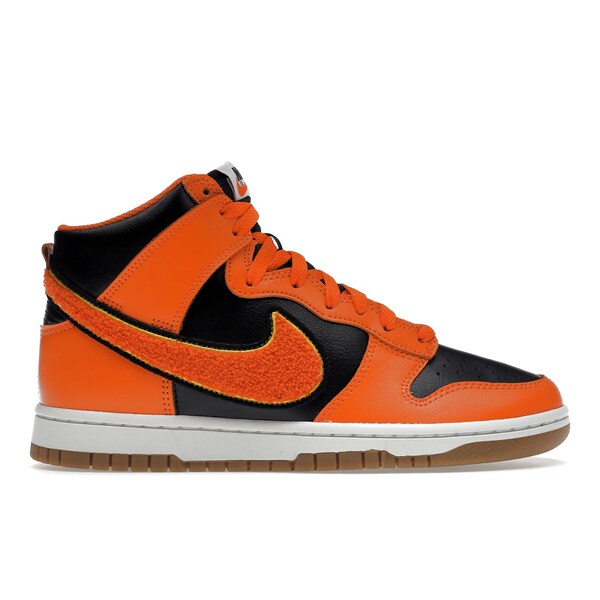 Nike ナイキ メンズ スニーカー 【Nike Dunk High Retro Chenille Swoosh Safety Orange】 サイズ US_M_13 Black/University Gold/Summit White/Safty Orange｜asty